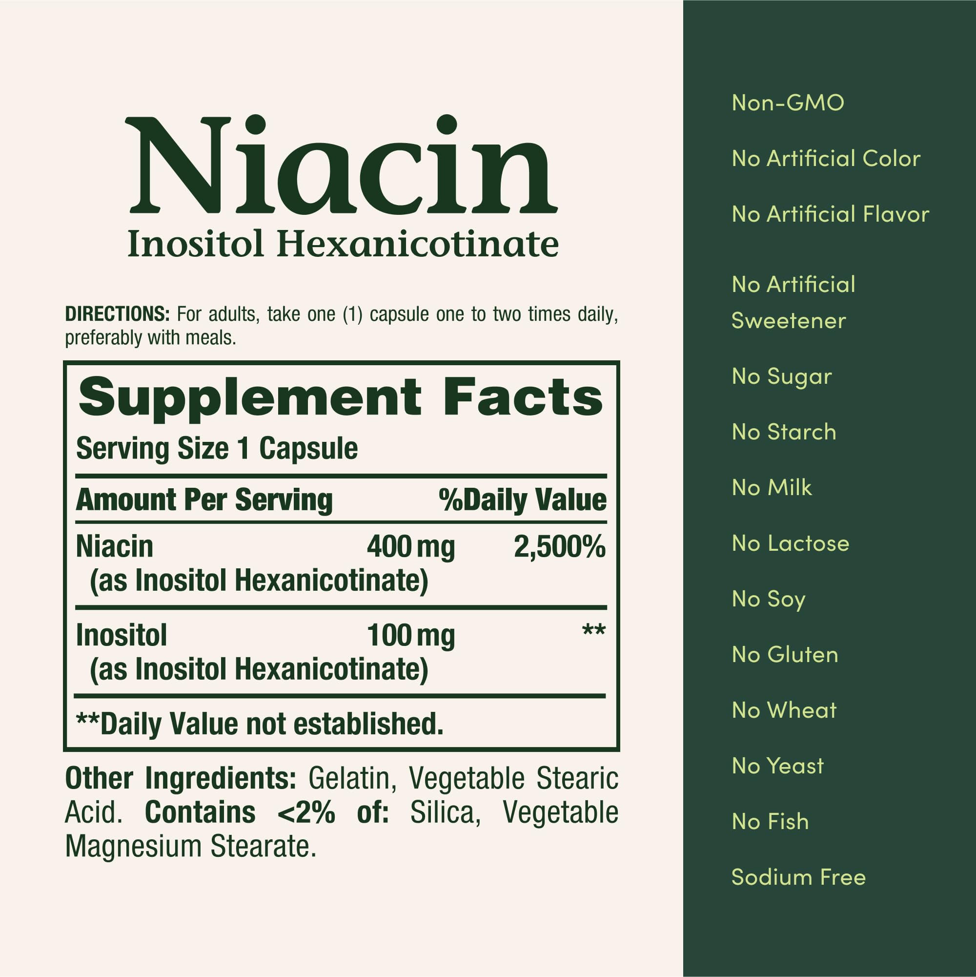 Niacin supports nervous system health