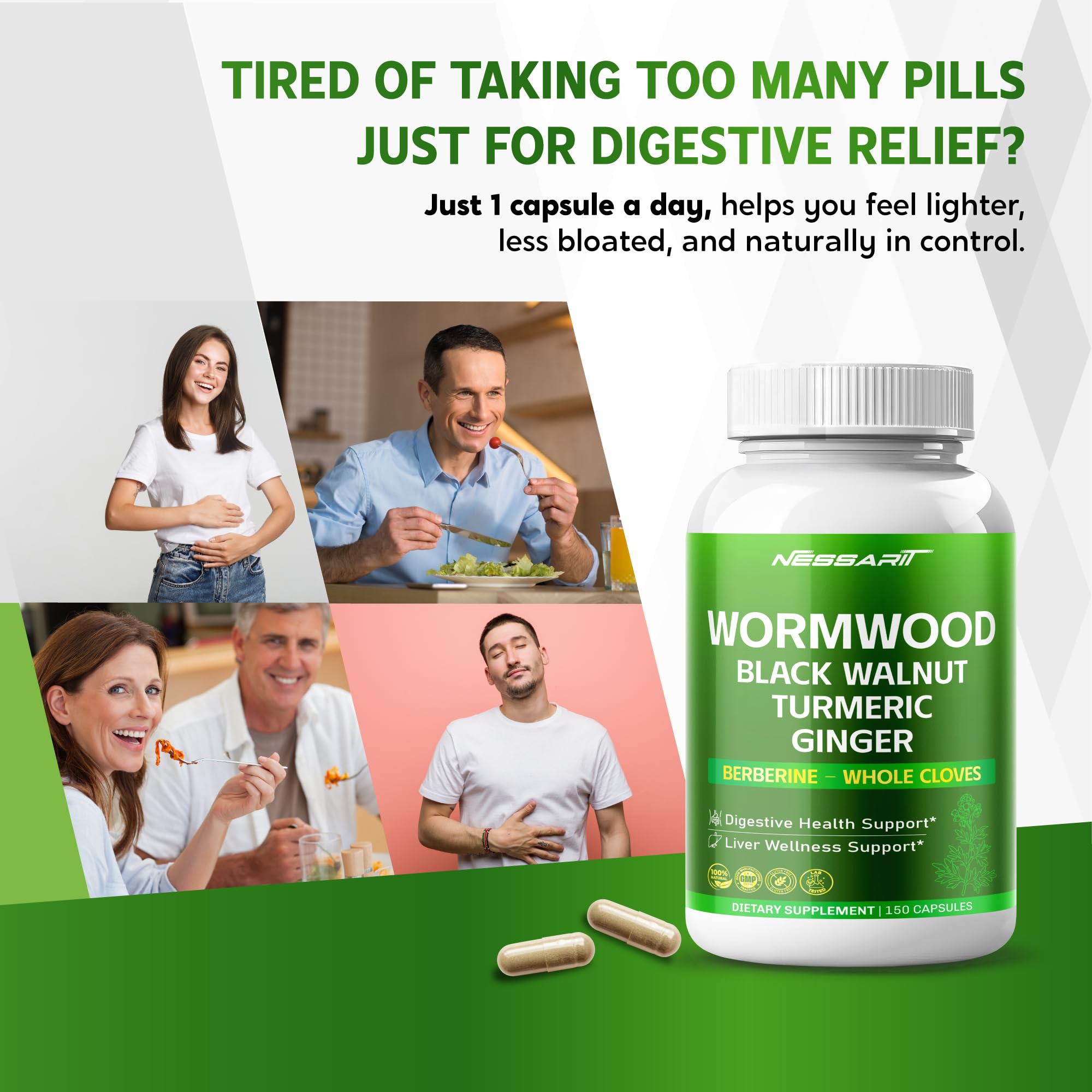 NESSARIT Wormwood 8700 mg capsules