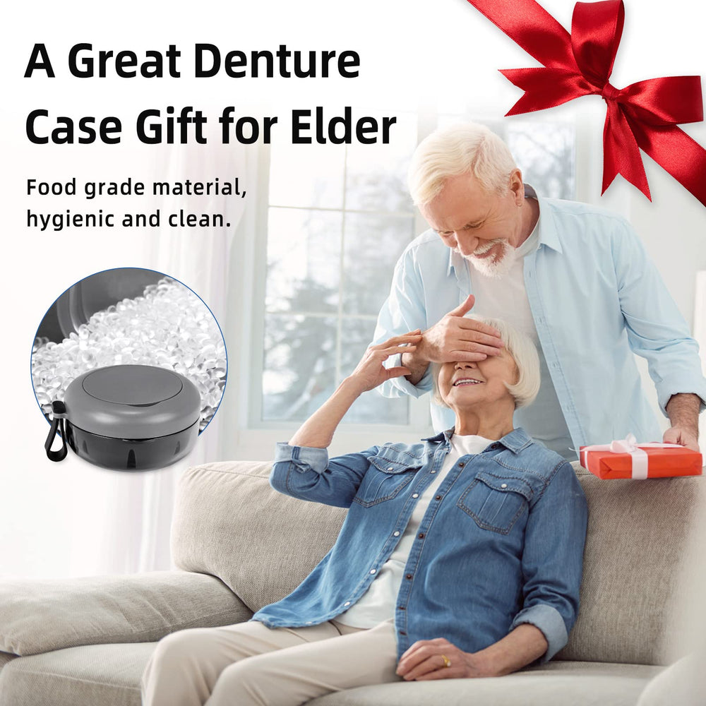 Denture care kit accessories: removal tool, strainer and mirror
