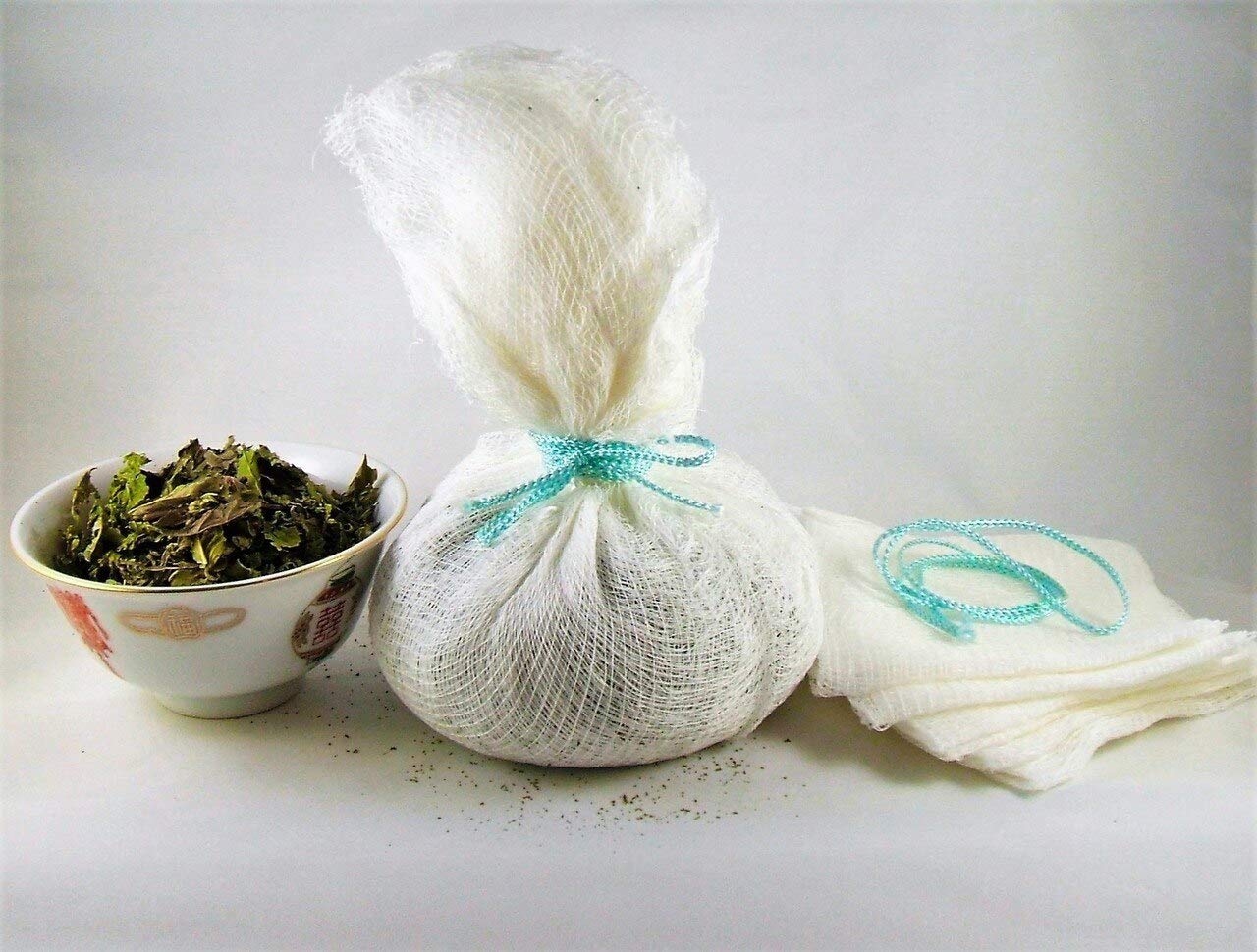 Ground nettle root powder spread showing texture