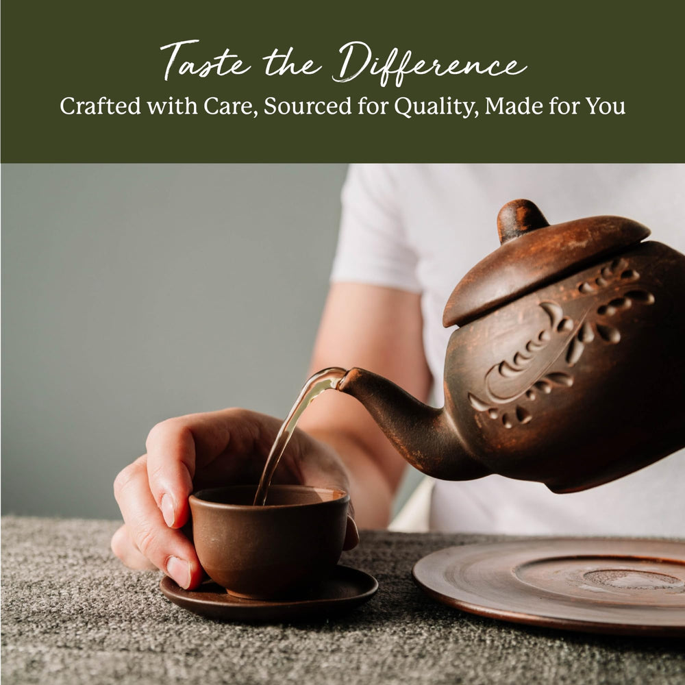 Herbal nettle tea brewed in a cup