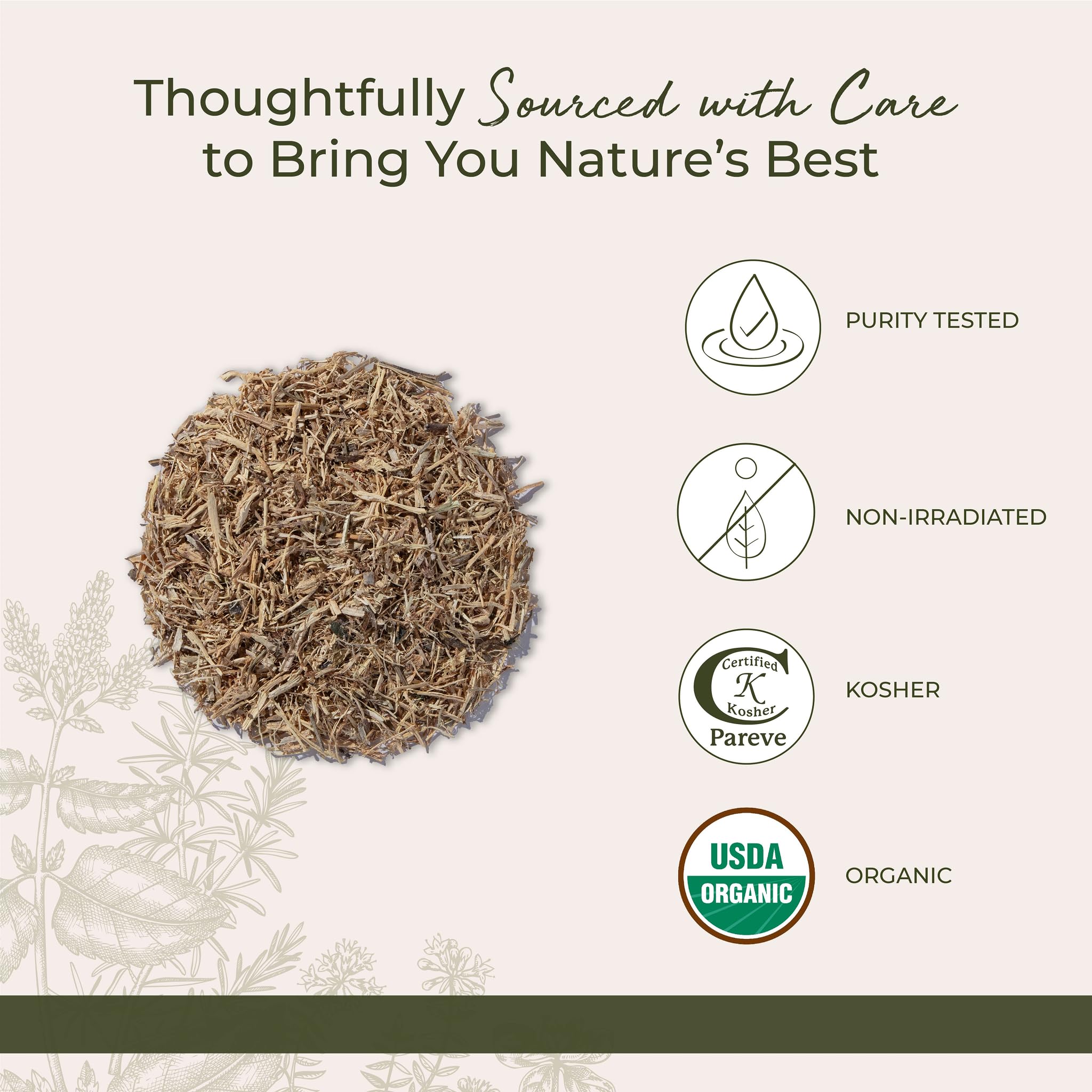 Nettle root used in soups stews and broths