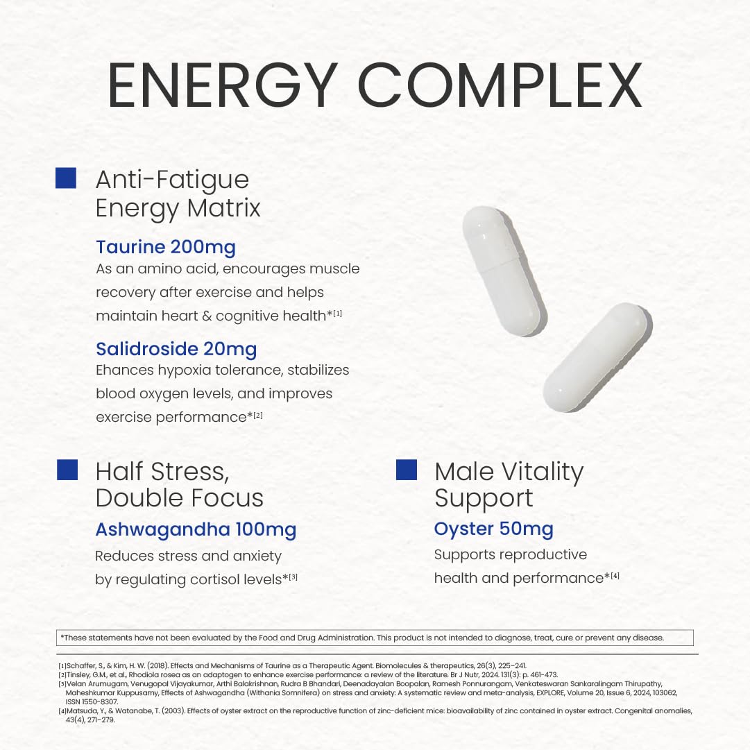 NEUMINA Taurine component aids exercise recovery and cognitive health.