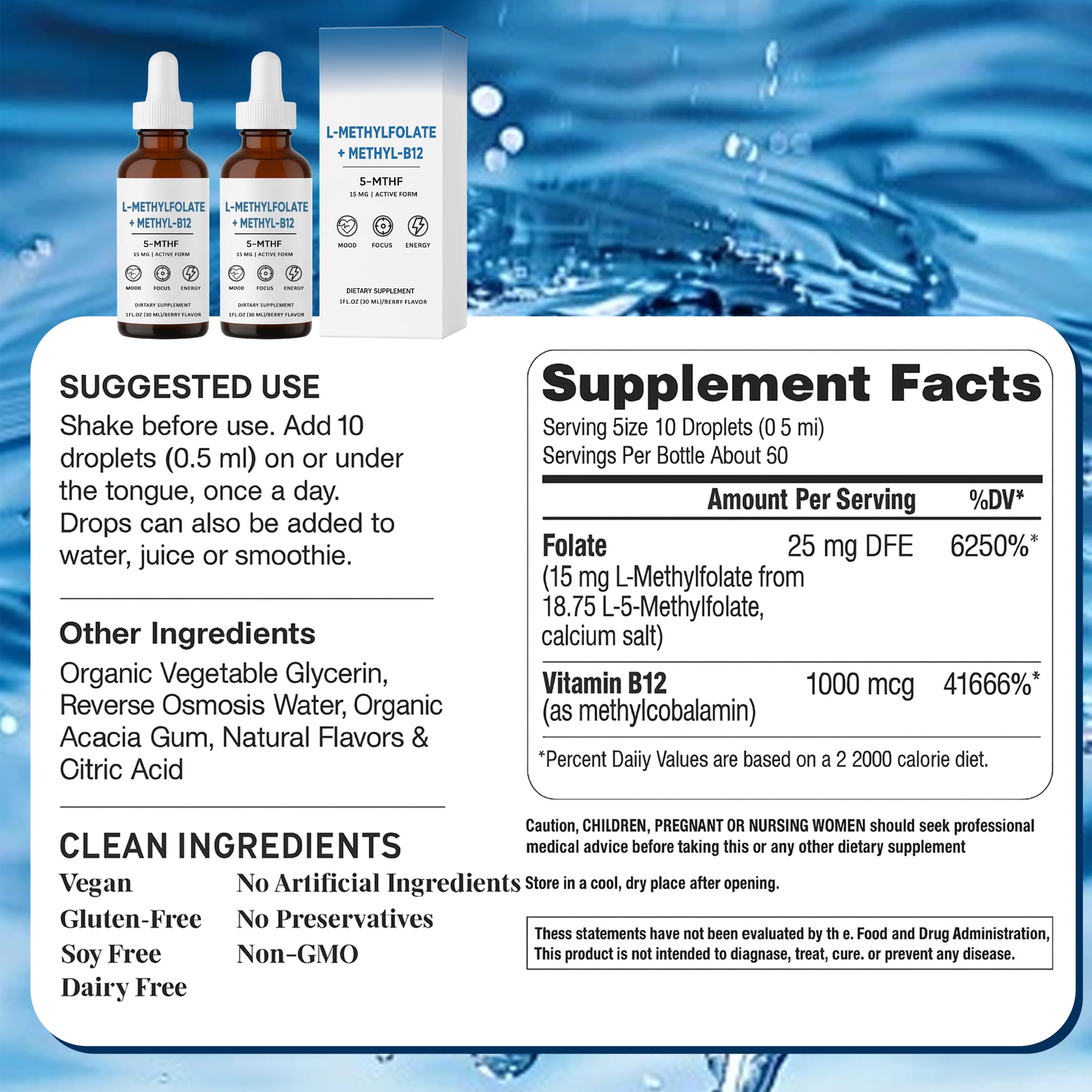 Sublingual dropper showing berry flavor