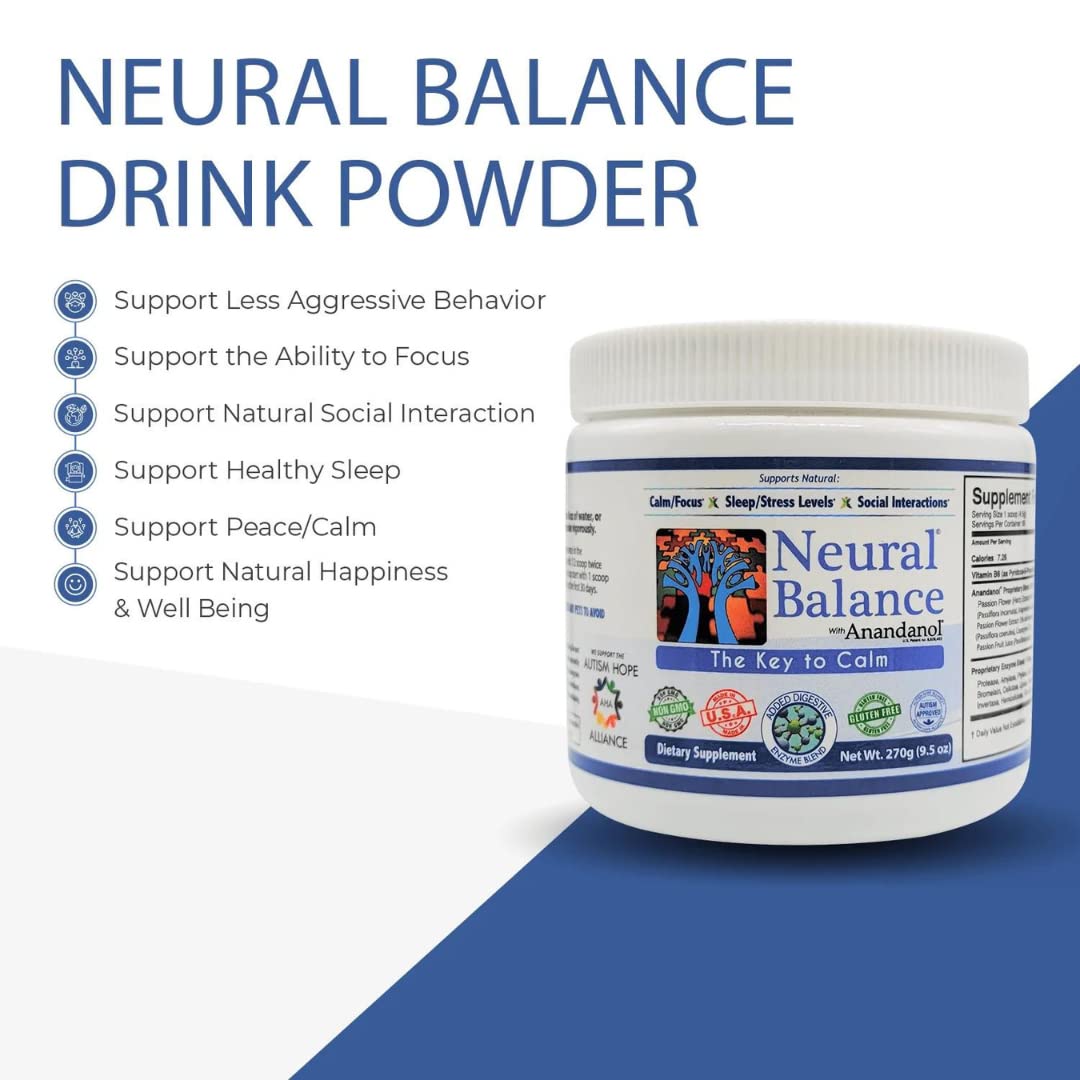Close-up of Neural Balance Anandanol label