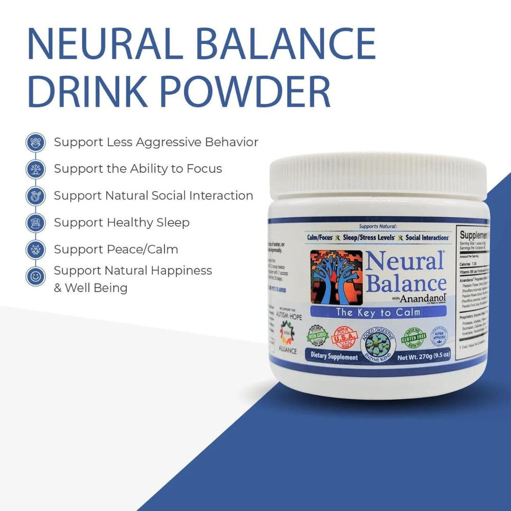 Close-up of Neural Balance Anandanol label