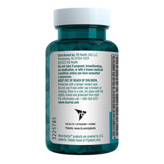 Back view of NEURIVA Plus brain health capsule bottle