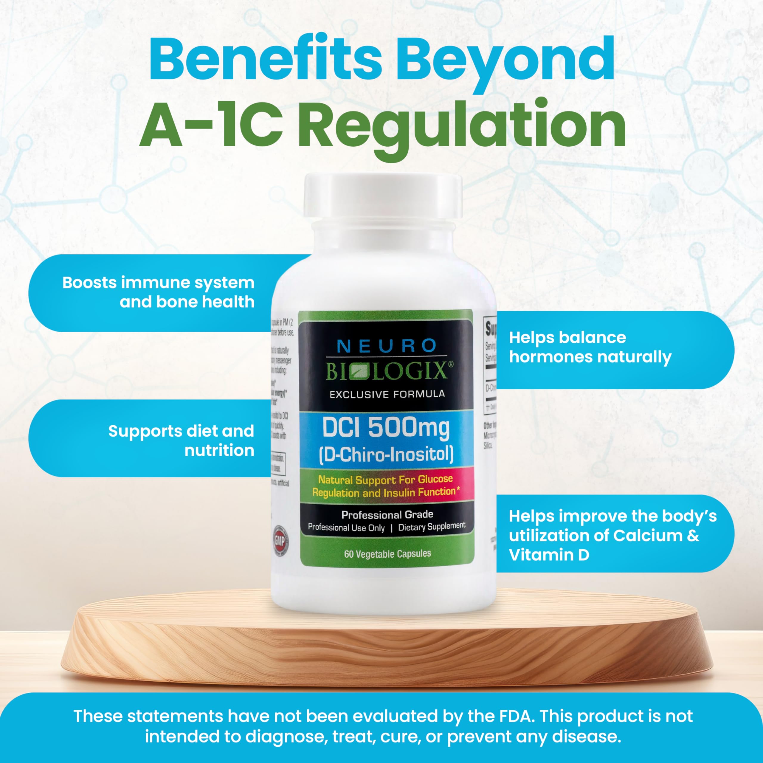 Neuro Biologix D-Chiro Inositol 500mg product packaging box