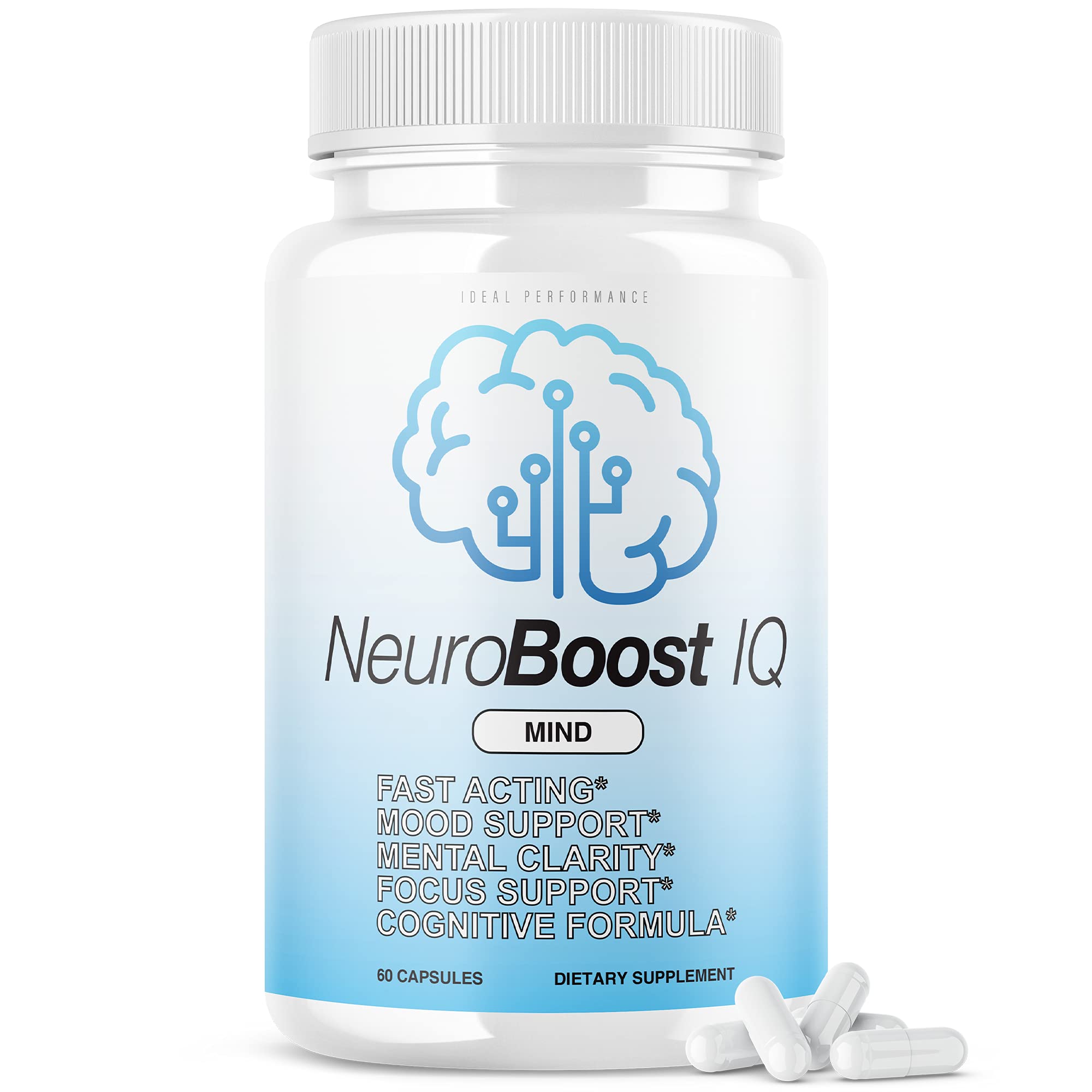 Bottle of Neuro Boost IQ 60 capsules