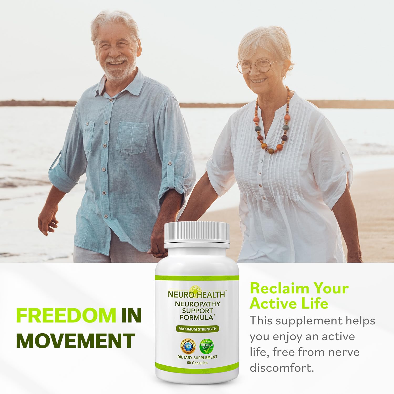 Active lifestyle image representing nerve comfort and mobility