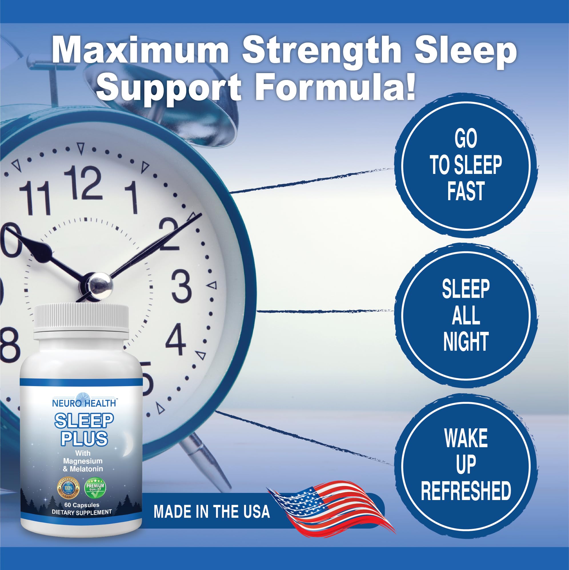 Graphic indicating Stay Asleep Longer benefit