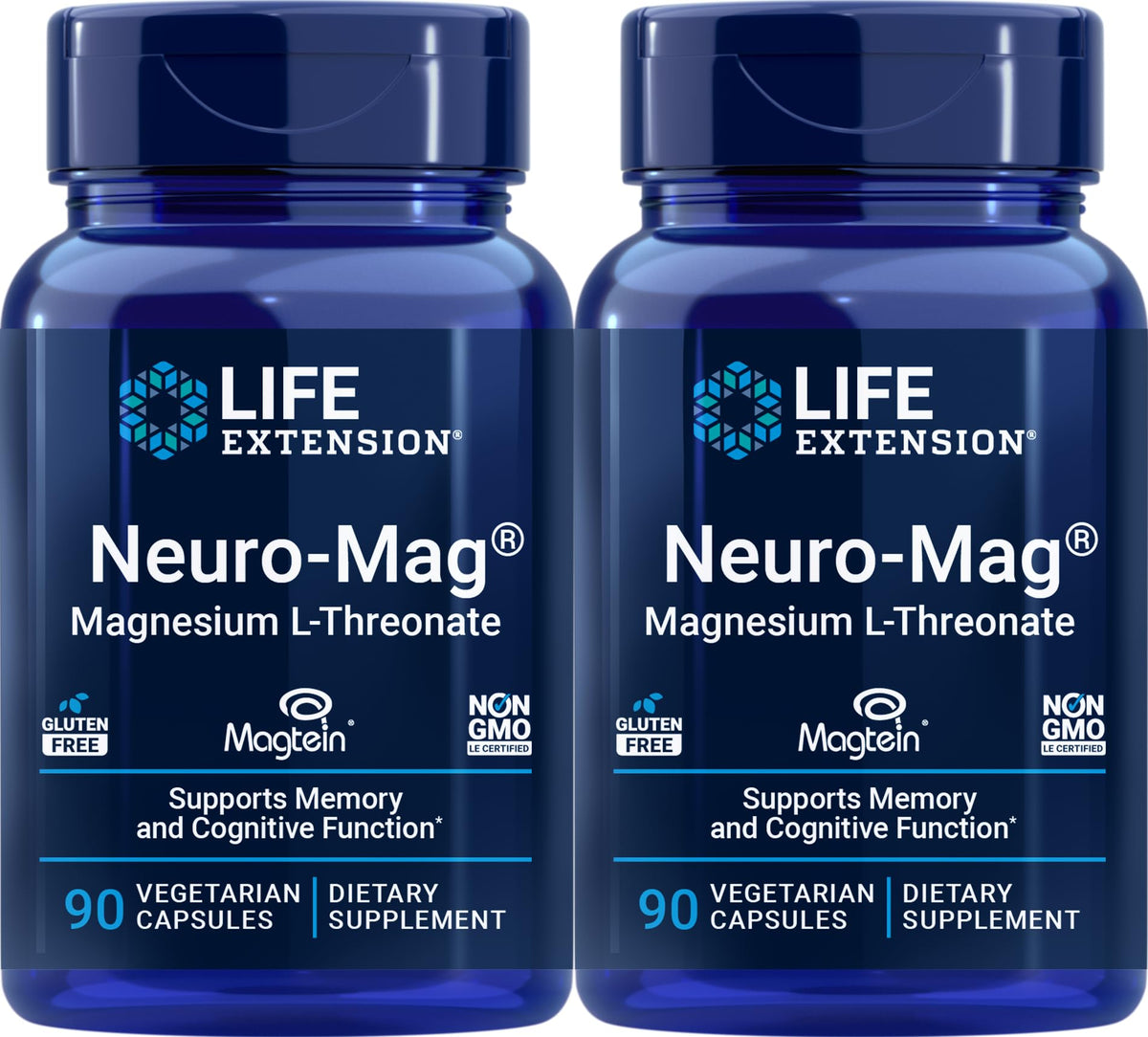 Life Extension Neuro-mag Magnesium L-threonate bottle front view