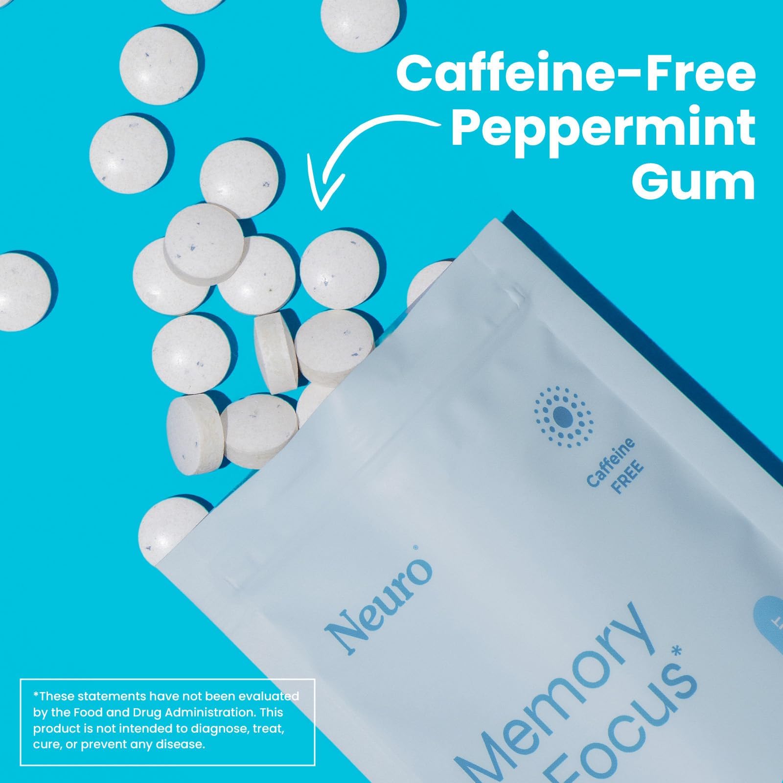 Peppermint flavor Neuro Memory and Focus Gum