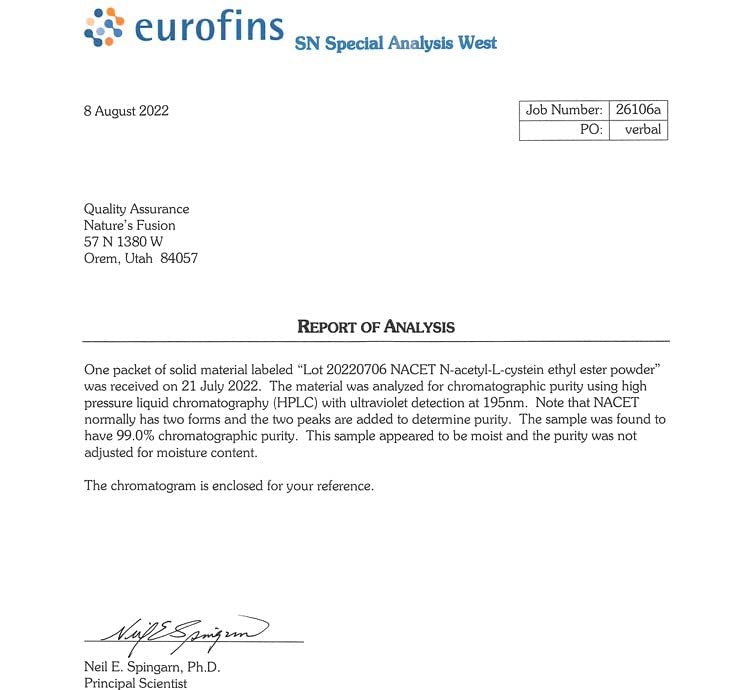 NACET vs NAC bioavailability comparison illustration