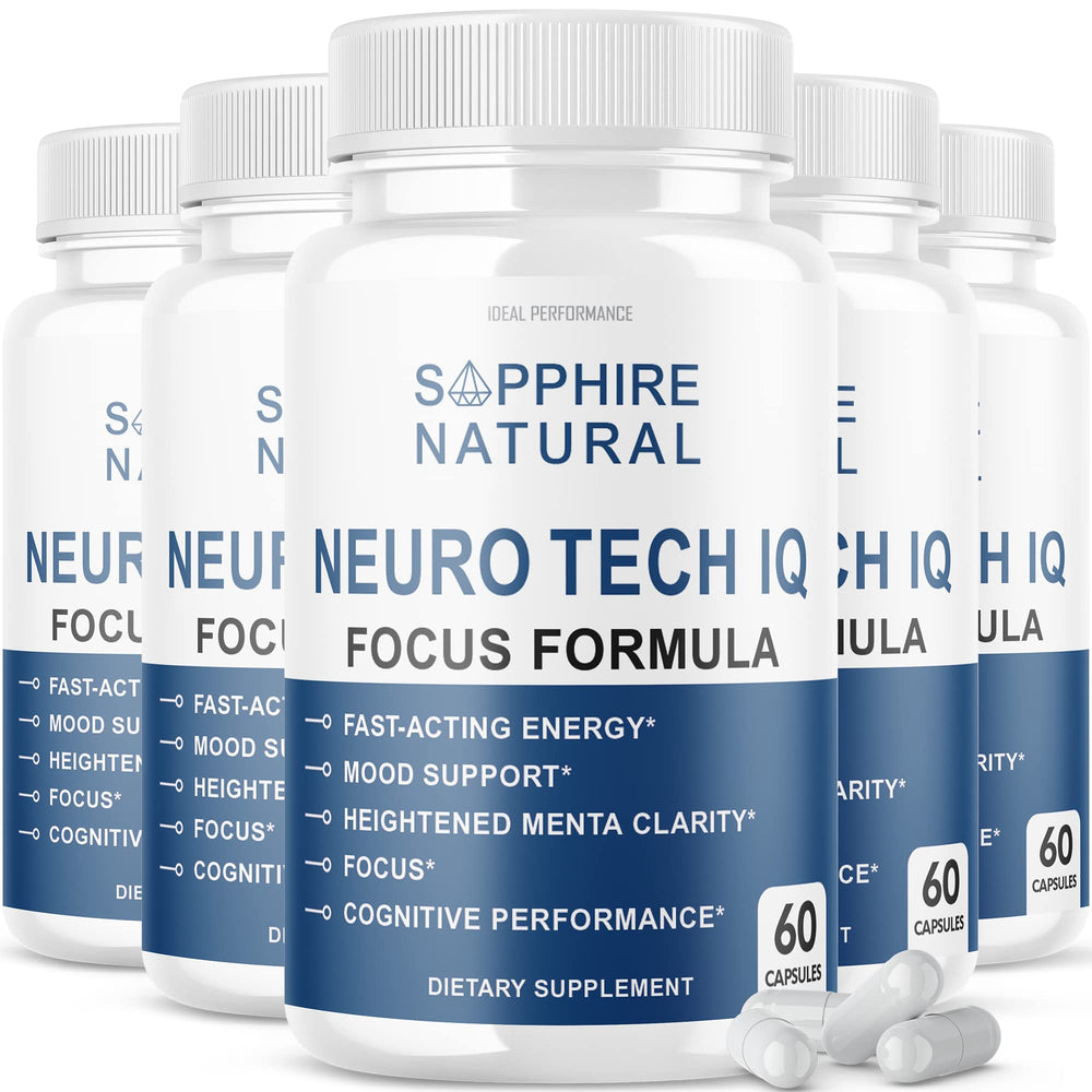 Neuro Tech IQ Brain Supplement 5-Pack – Bottle 1 (300 capsules)