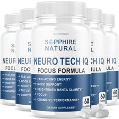 Neuro Tech IQ Brain Supplement 5-Pack – Bottle 1 (300 capsules)