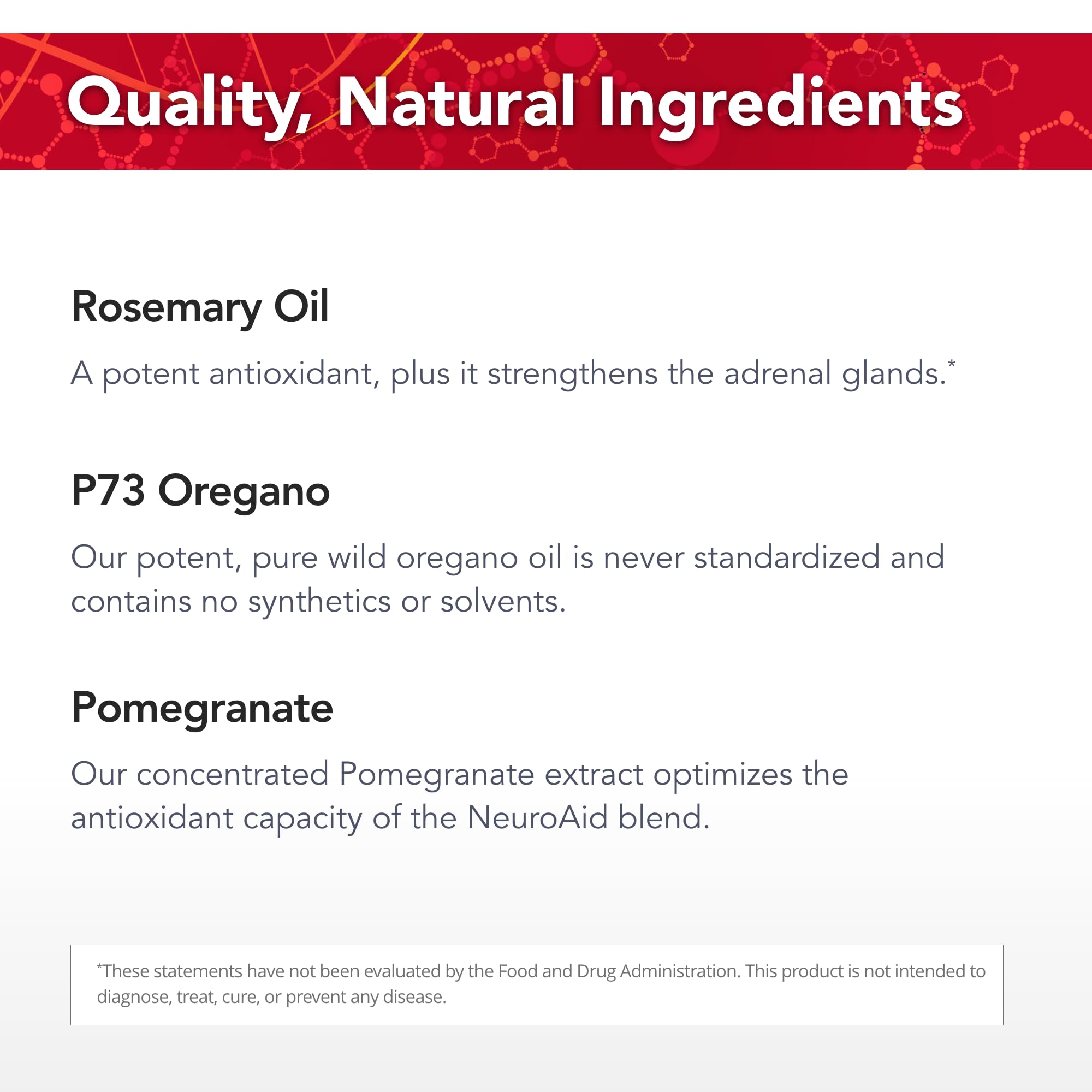 Serving directions for NeuroAid: one tablespoon