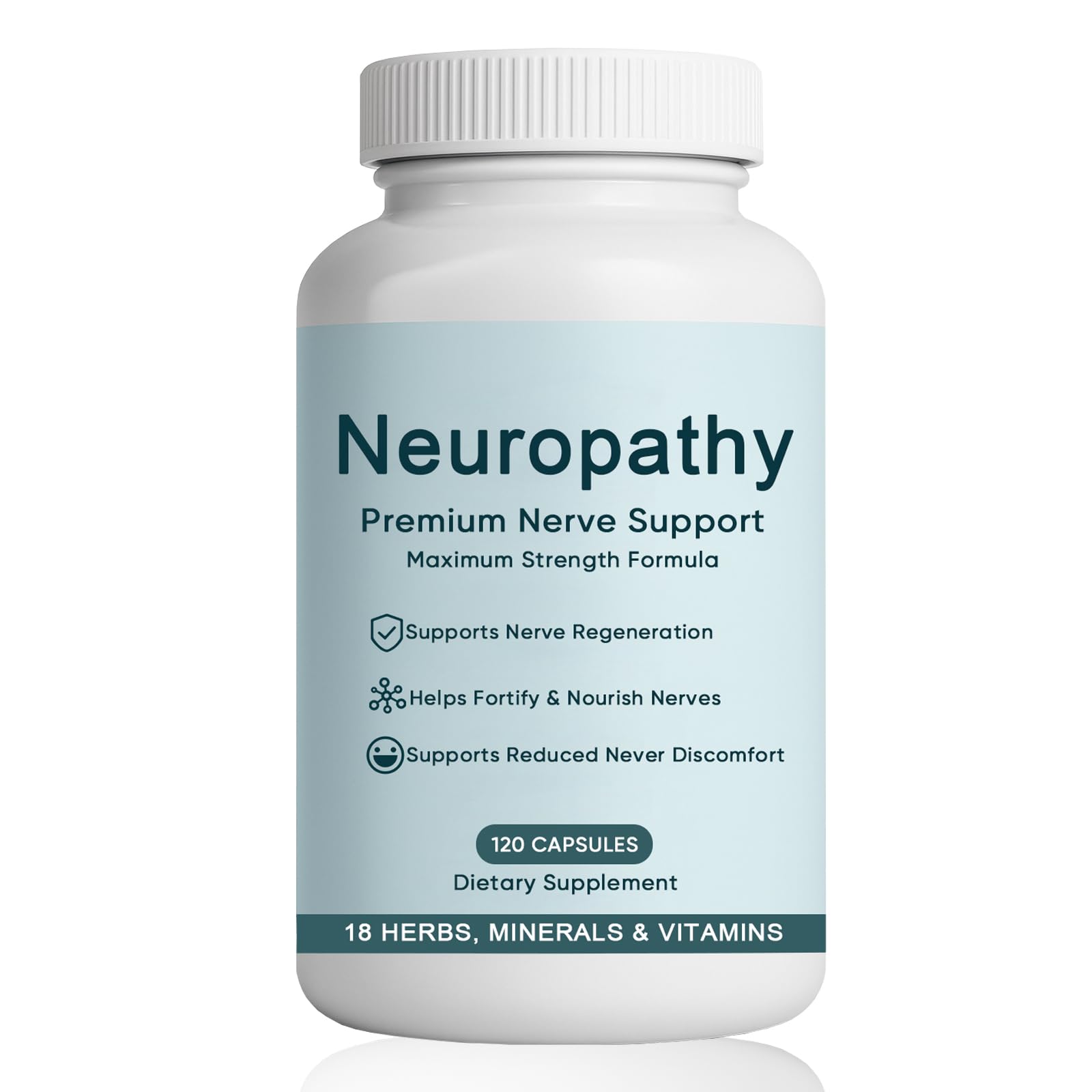 Neurobella Neuropathy Support bottle with 120 capsules