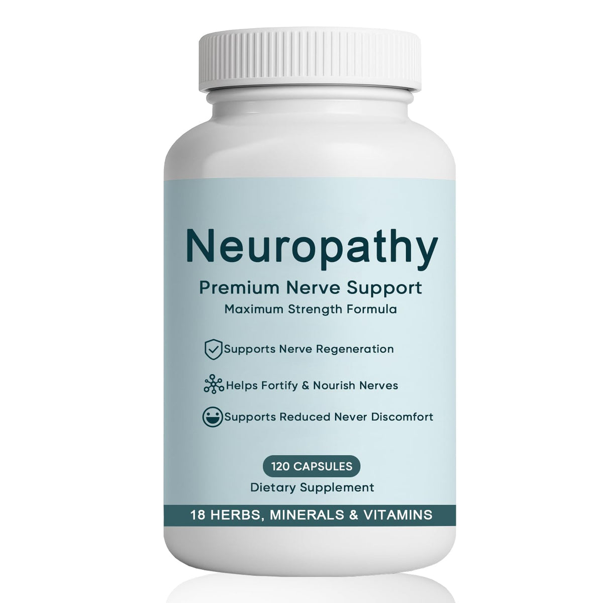 Neurobella Neuropathy Support bottle with 120 capsules
