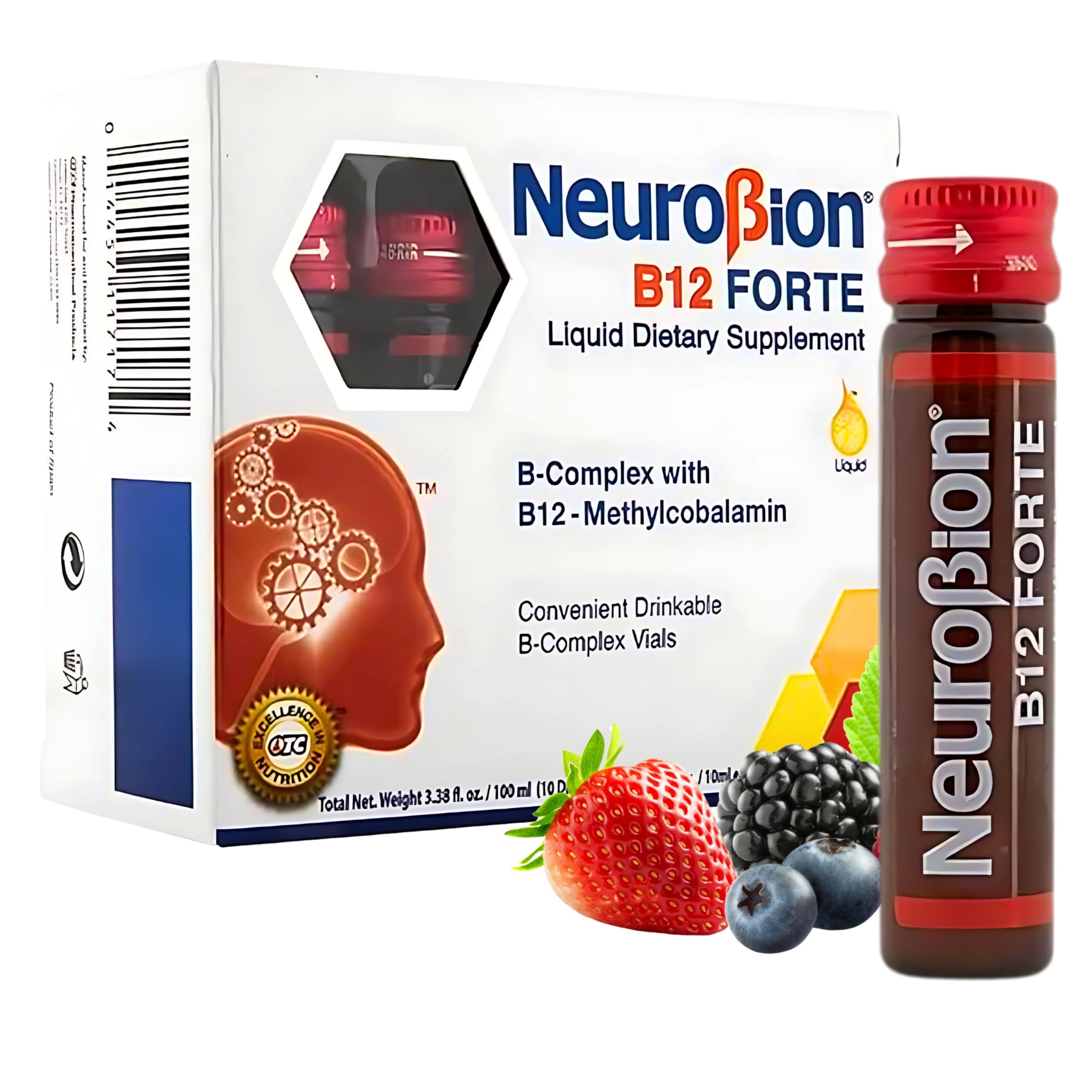 Neurobion B12 Forte vial label close-up
