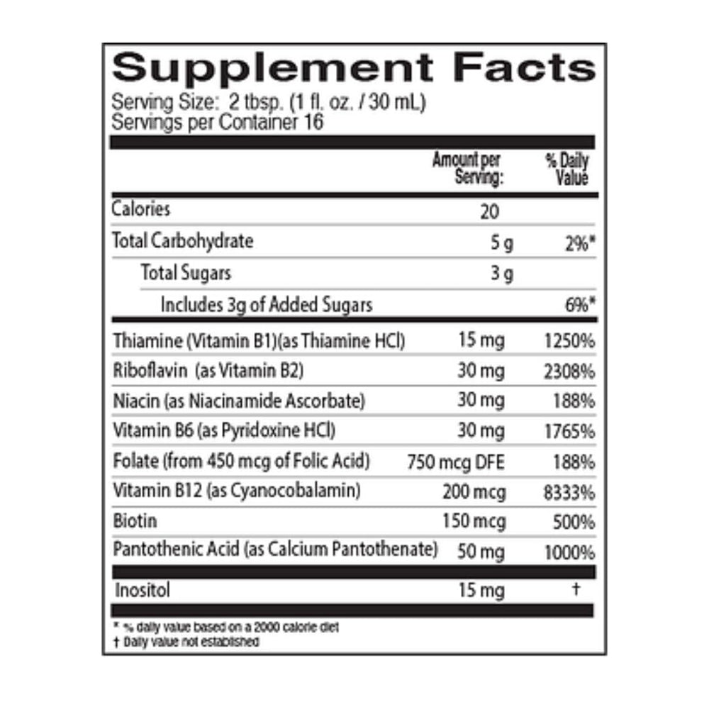 Side view of Neurobion B12 liquid Citrus bottle with label