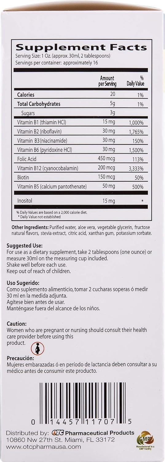 Droplet dropper dispensing Citrus-flavored B12 liquid