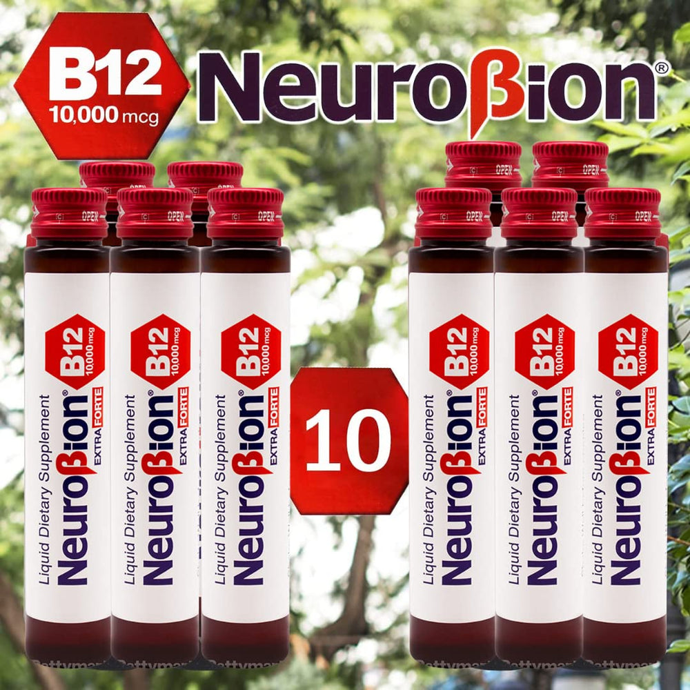 B3, B12, and L-Arginine ingredients on Neurobion vial
