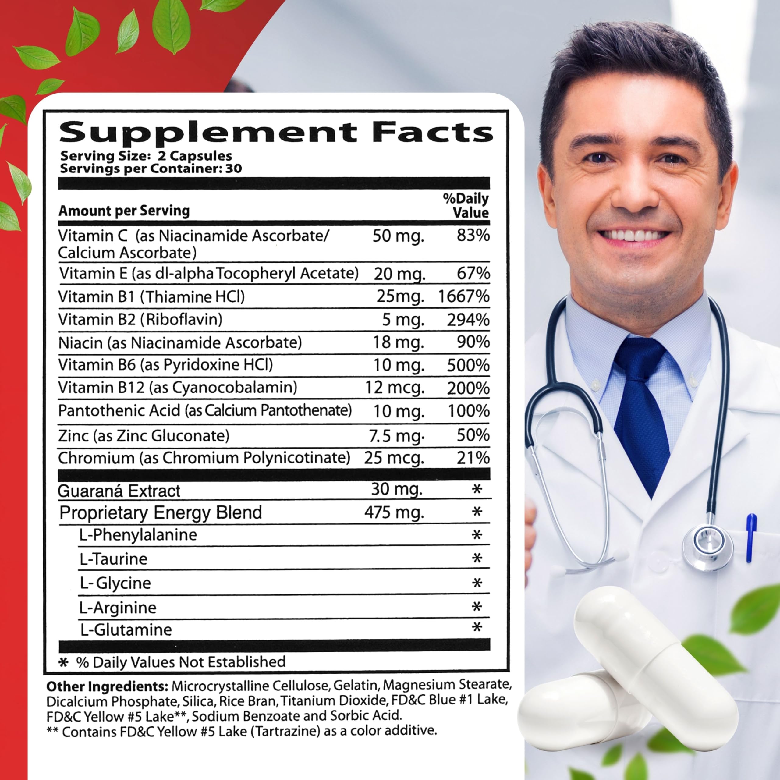 Close-up of Neurobion Energy capsules