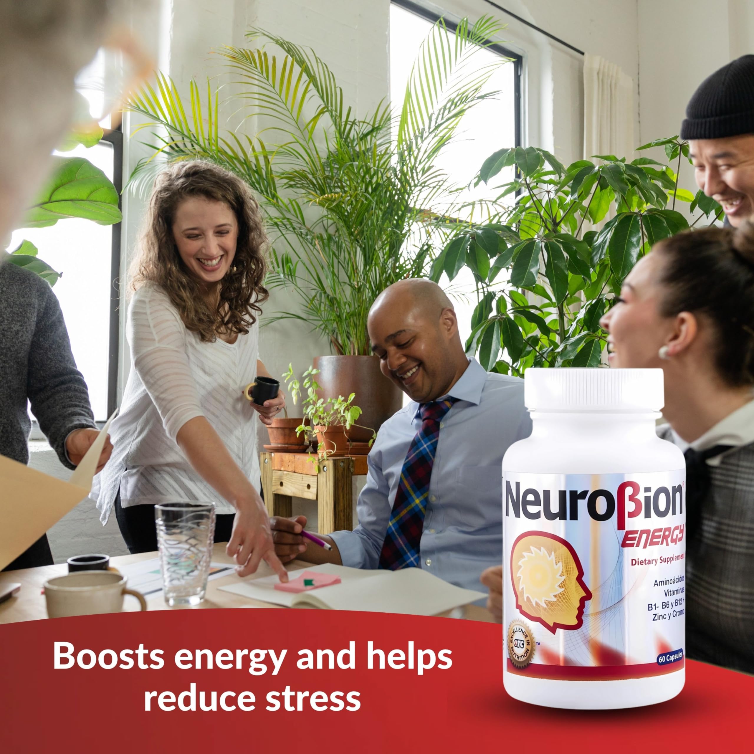 Supplement facts panel showcasing B vitamins