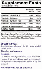 Back of Neurobion Folico 50 tablets bottle showing dosage and ingredients