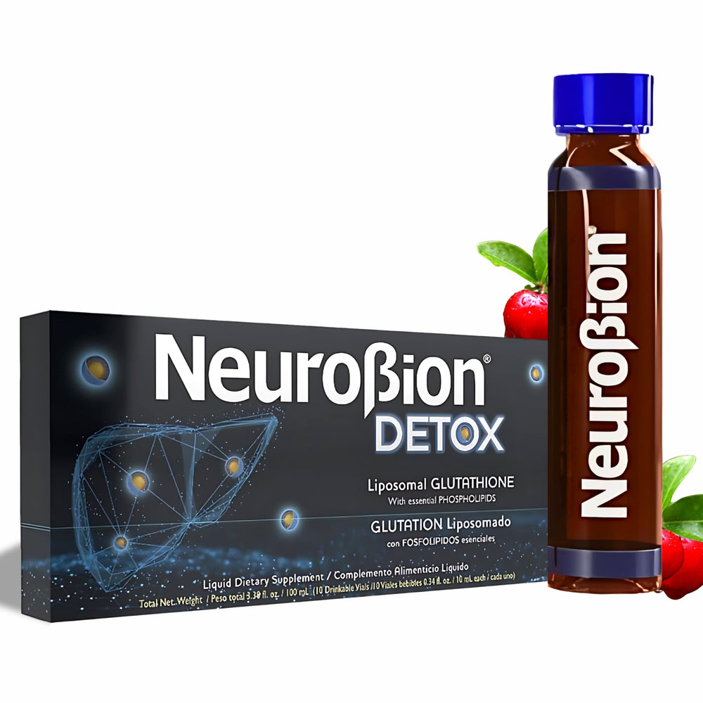 Front view of Neurobion Liposomal Glutathione Liquid bottle