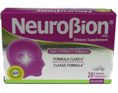 Close-up of Neurobion Classic bottle