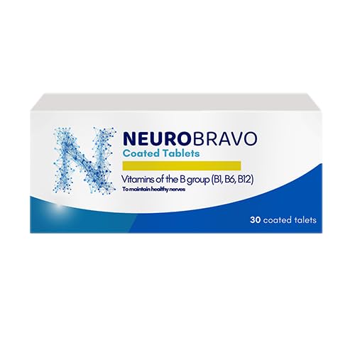 Neurobravo vitamin B1 B6 B12 tablets – front view