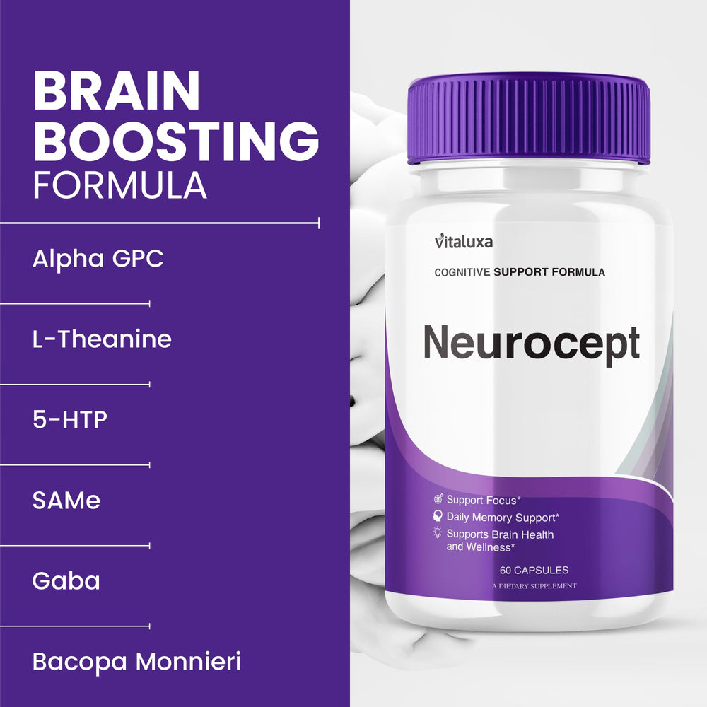 Neurocept packaging box and bottle together