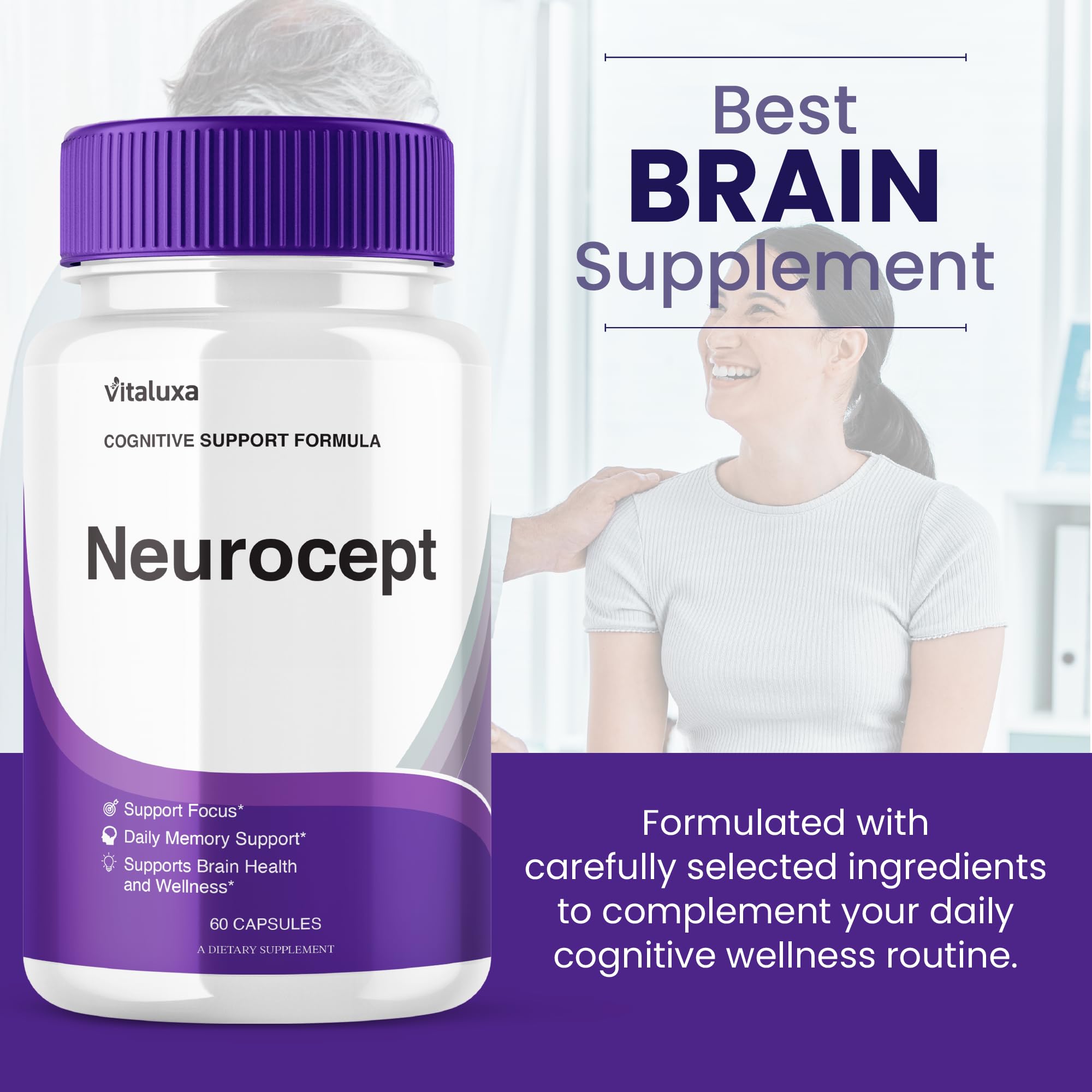 Neurocept Capsules spilled on white surface