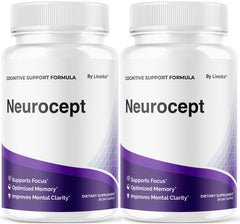 Two-pack Neurocept brain supplement capsules hero image