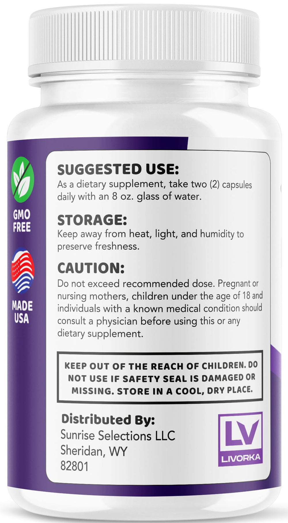 Packaging close-up of Neurocept bottle