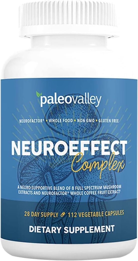 Paleovalley NeuroEffect shows 8 full-spectrum mushroom extracts