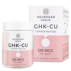 Front view of Neurogan Copper Peptide Tablets bottle - 60 count