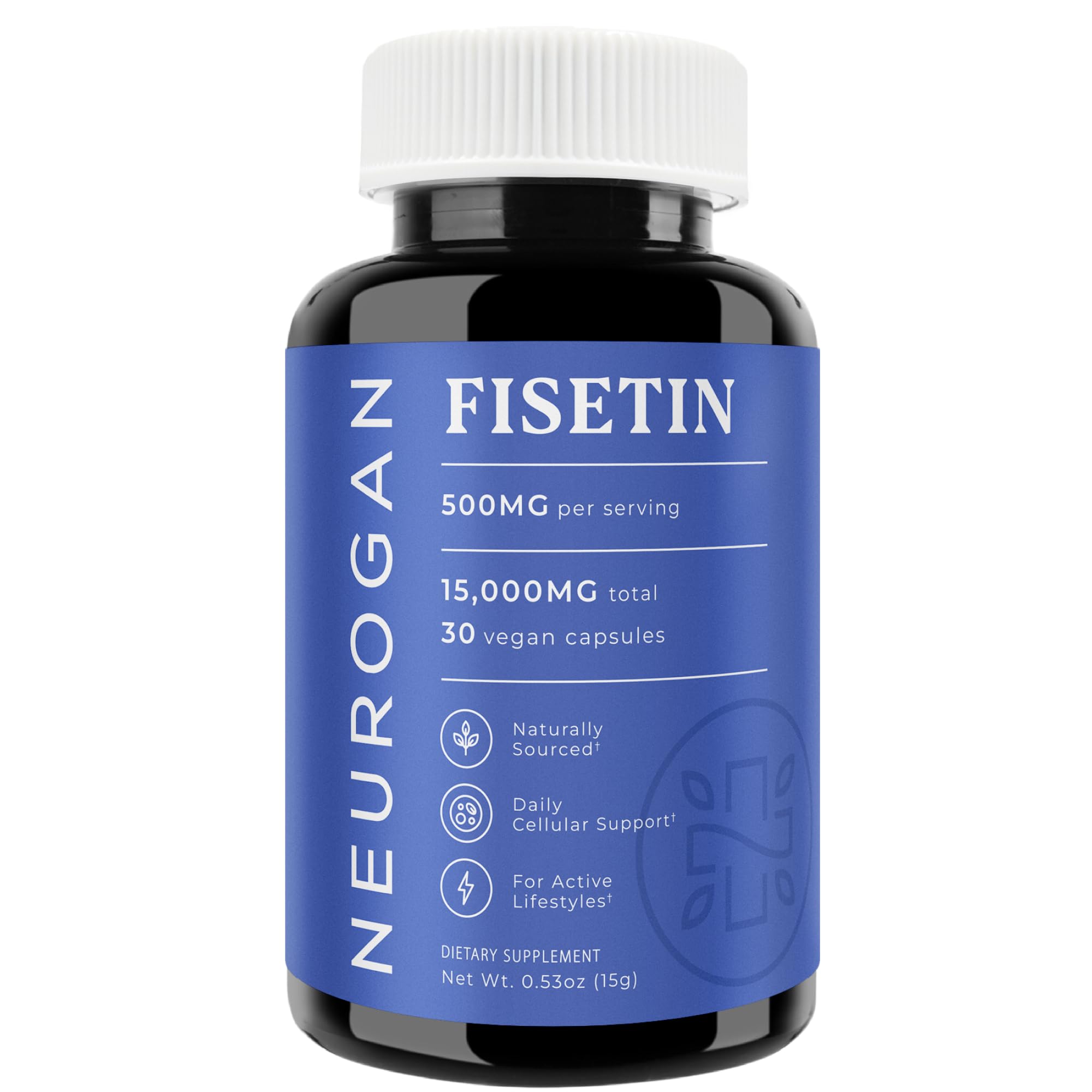 Neurogan Fisetin 500mg bottle label front