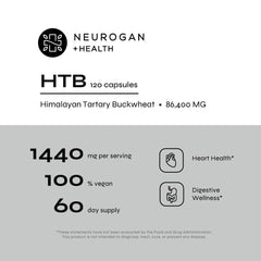 HTB ingredients and nutrition facts panel