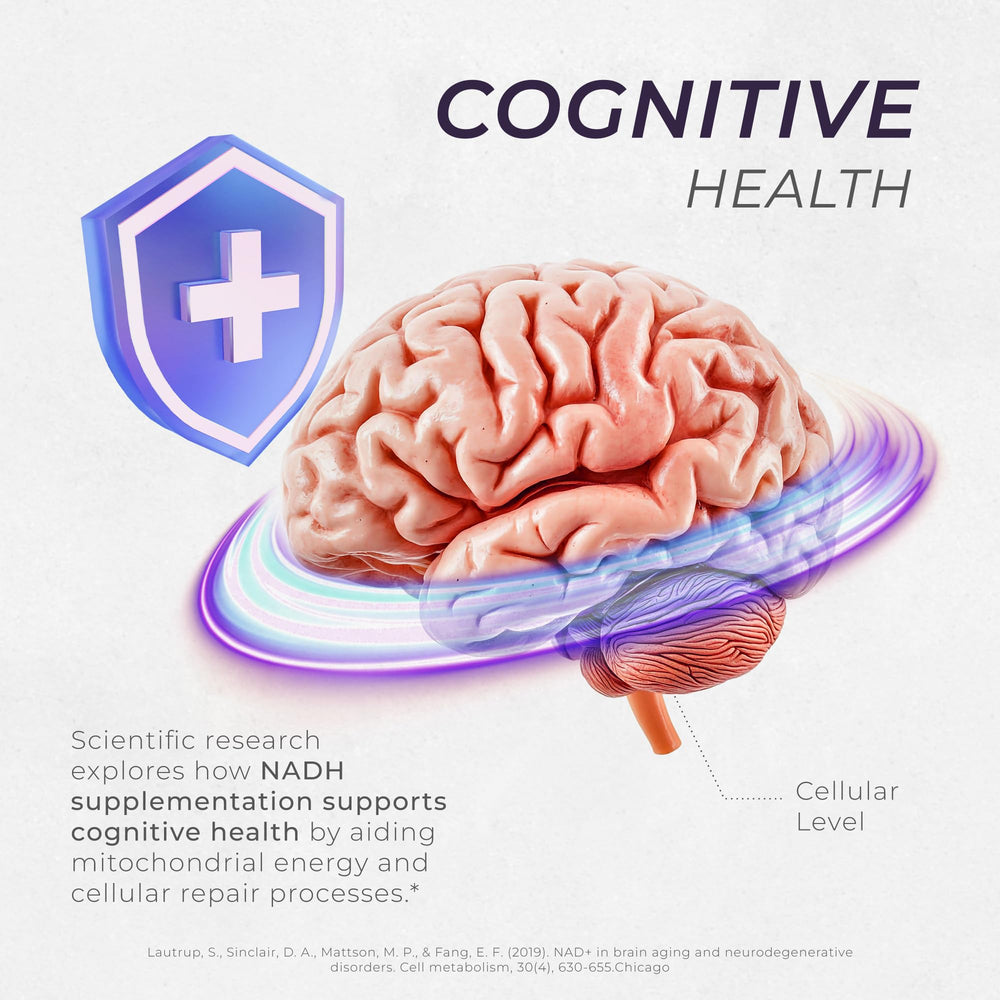 Neurogan NADH GMP facility badge underscores high-quality manufacturing.