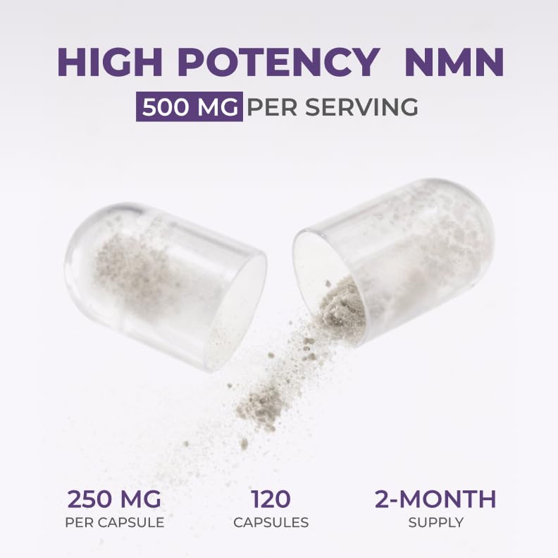 Close-up of Neurogan NMN capsules highlighting brain focus support
