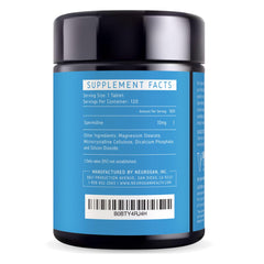 Close-up of Neurogan Spermidine bottle label