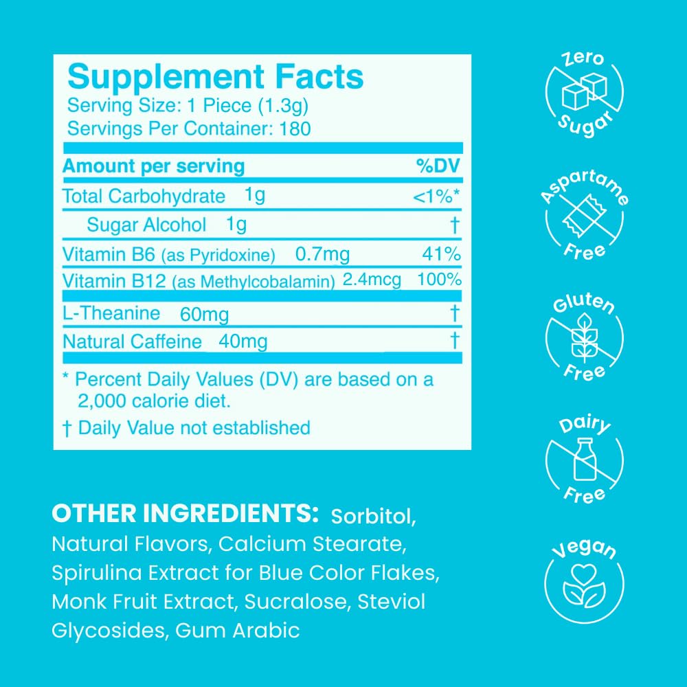 Bottle close-up of NeuroGum Energy Caffeine Mints