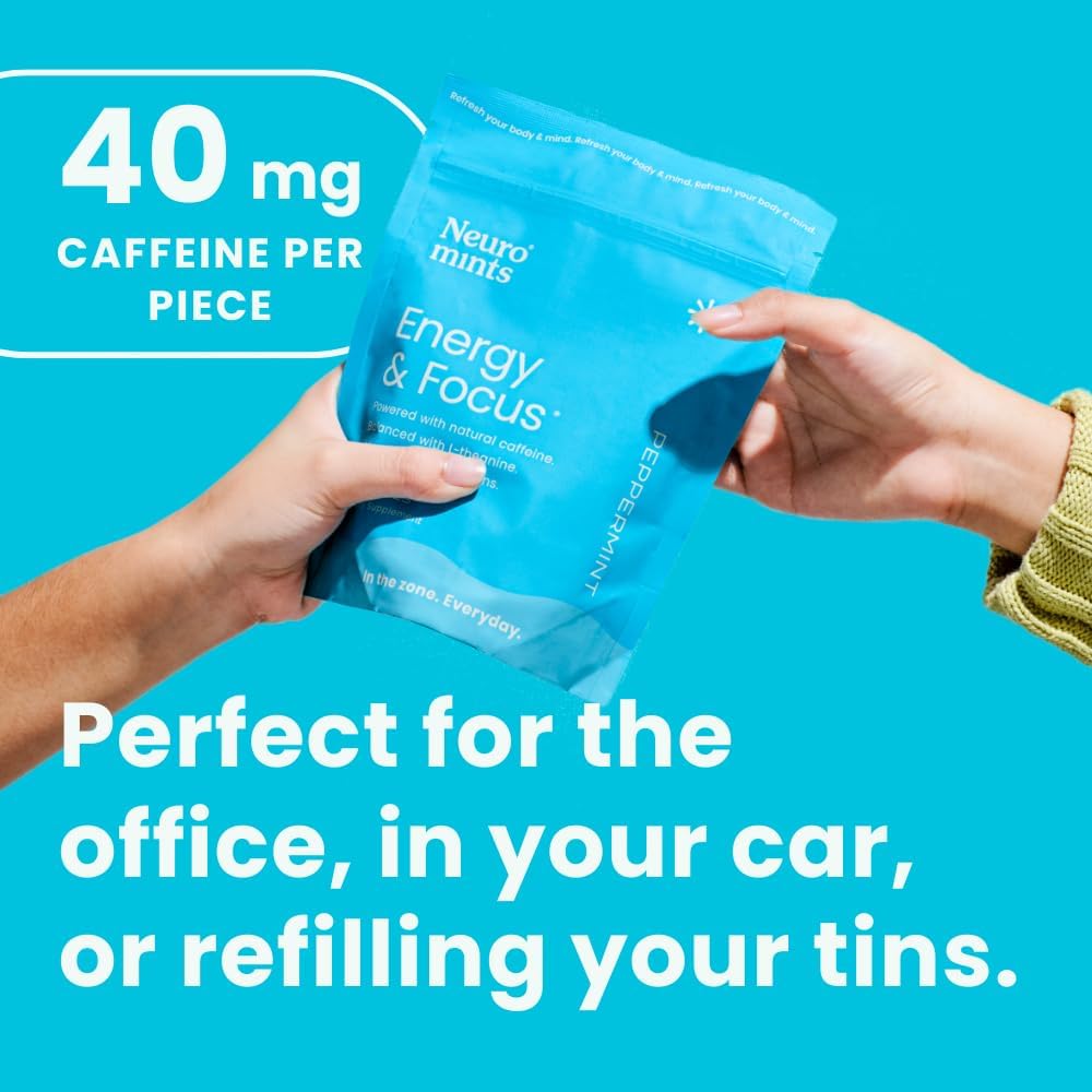 Front package view of NeuroGum Energy Caffeine Mints