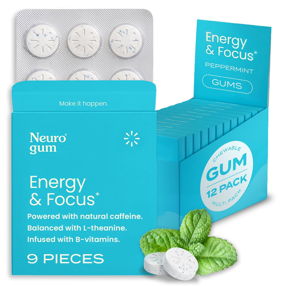 NeuroGum mint flavor pack front for quick focus