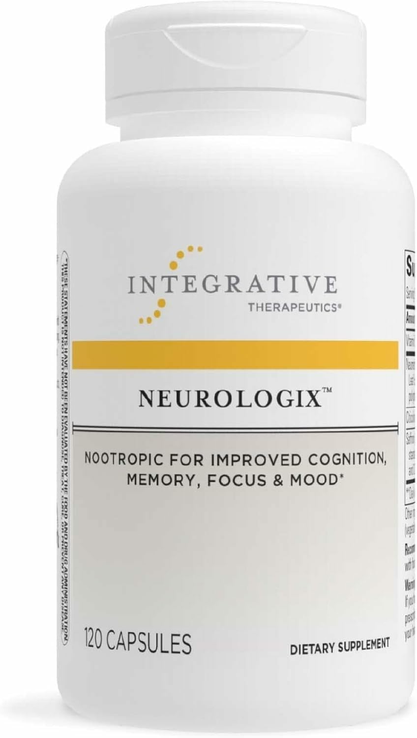 Front view of Integrative Therapeutics Neurologix bottle and packaging