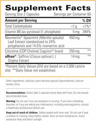 Label highlighting non-stimulant nootropic claim