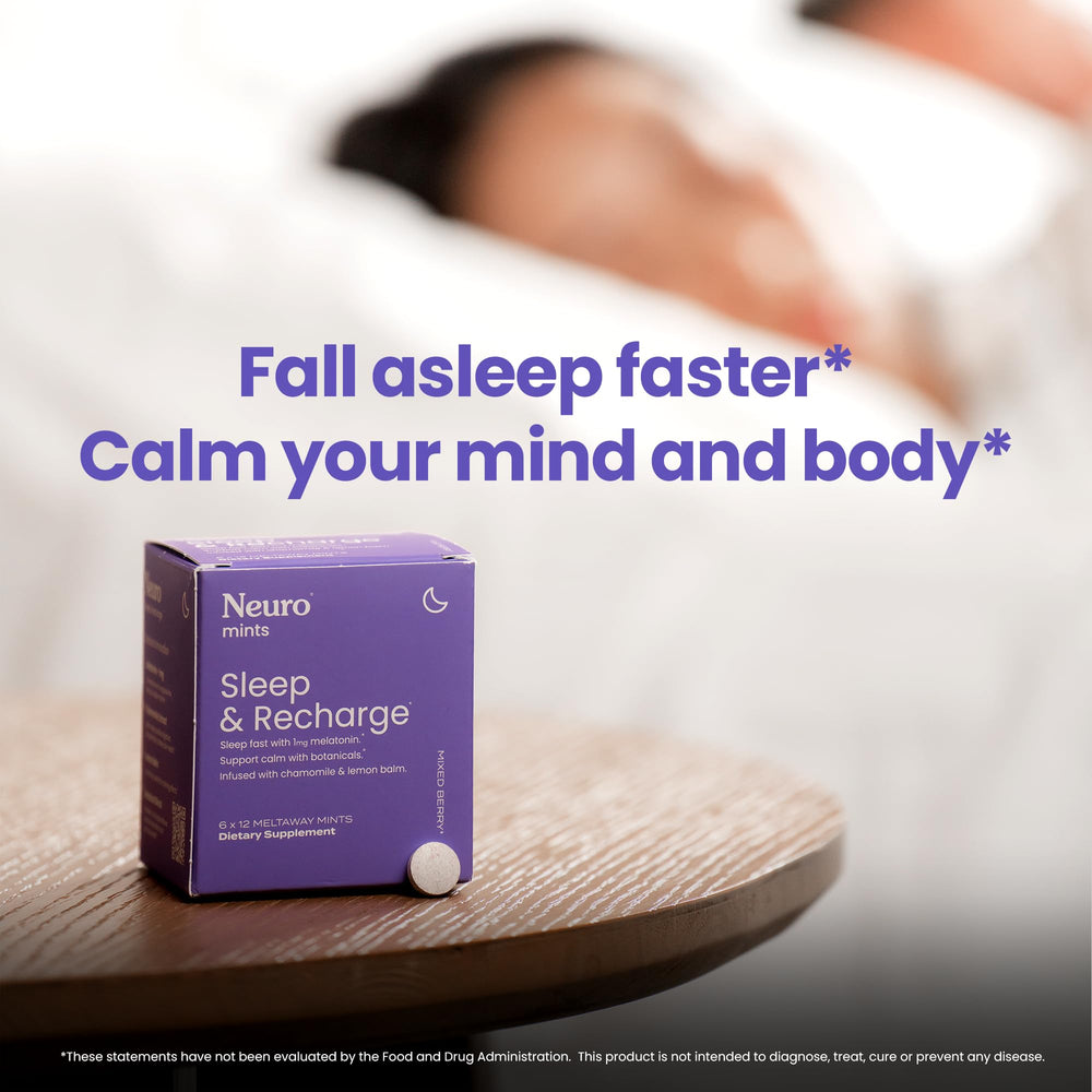 Sugar-free formulation badge on NeuroGum Meltaway Mints